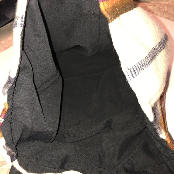 Arte Ecologico Peru Ivory Striped 100% Alpaca Wool Backpack OS - Picture 13 of 14